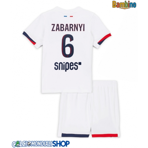Maglie da calcio Paris Saint-Germain Illia Zabarnyi #6 Seconda Maglia Bambino 2025-26 Manica Corta + Pantaloni corti)